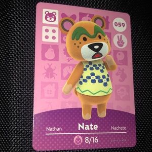 Animal Crossing amiibo- Nate - card 059